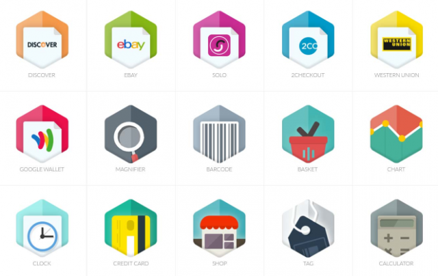 10 sets of flat icons