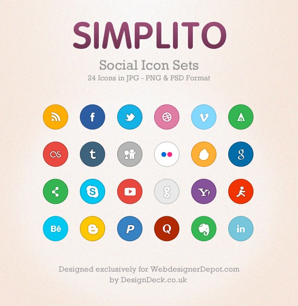 10 sets of flat icons