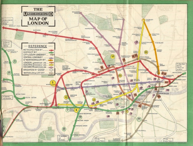 Эволюция схемы лондонского метро с 1985 года