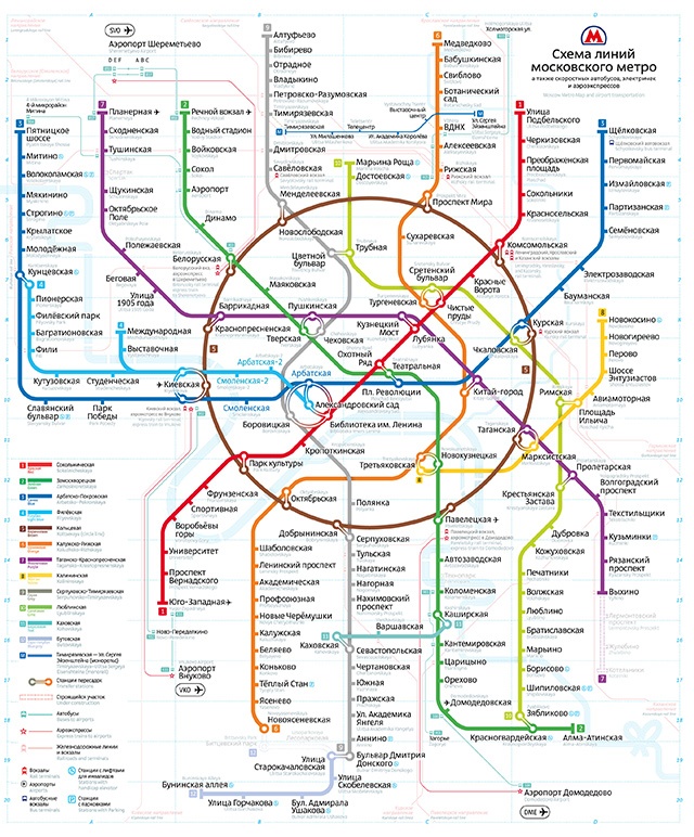 Открытый конкурс на новую схему московского метро