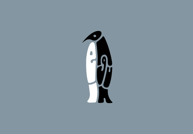 17-penguin-typography-design