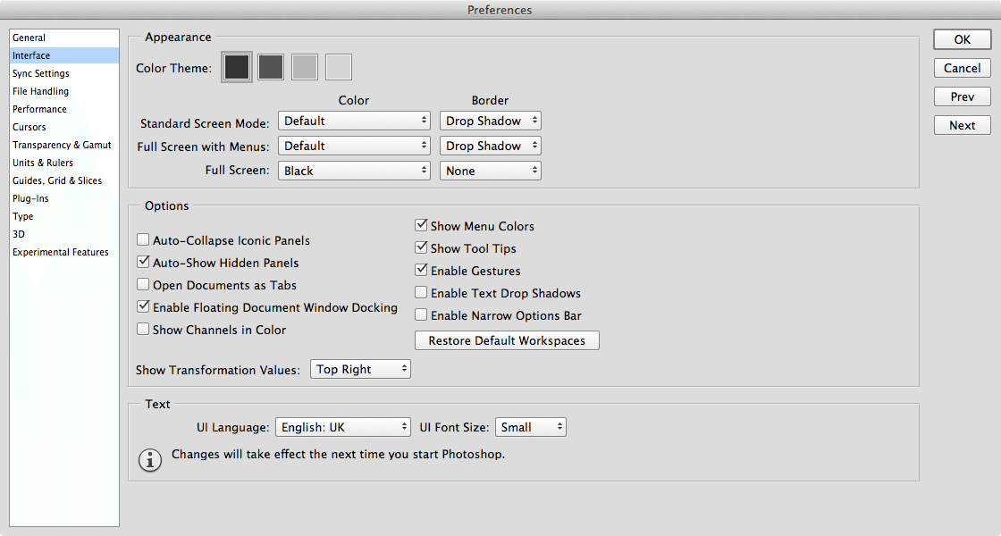 Enable panels. Как увеличить Интерфейс в фотошопе. Как увеличить размер шрифта в фотошопе. Настройки шрифта в фотошопе. Интерфейс увеличенный.