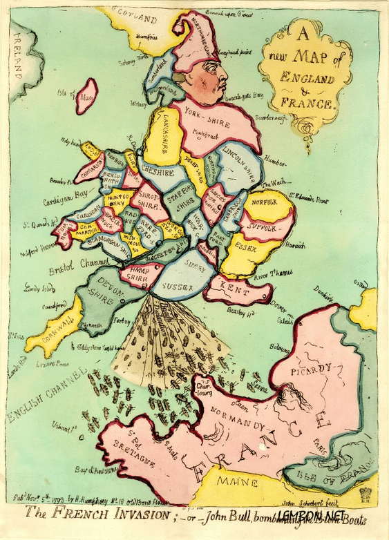 Карикатурные карты Европы военного времени