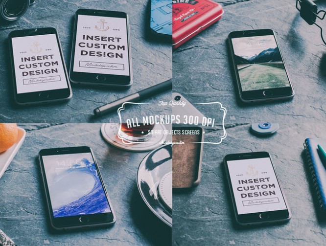 23 iPhone 6 & 6+ Mockups