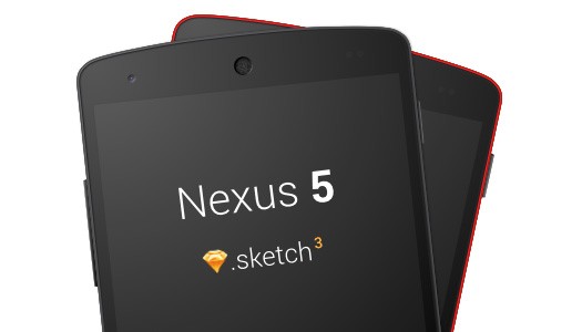 Nexus 5 mockup for Sketch