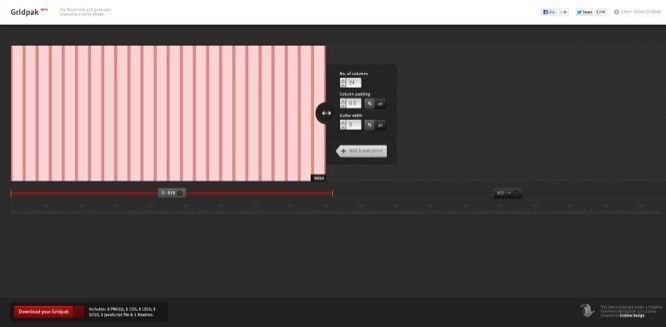 Gridpak: Grid Generator for Responsive Design