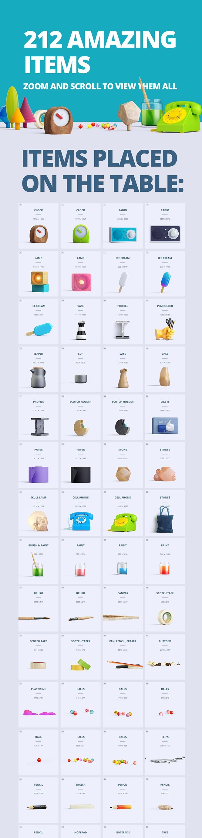 Fancy Items Scene Generator