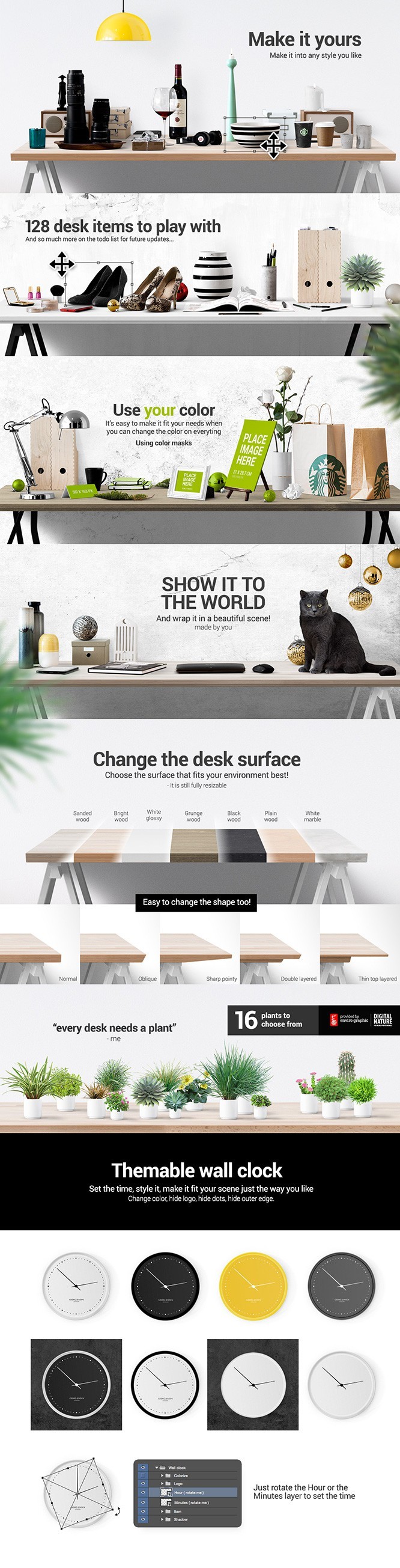 Mockup Scene Creator – Desk edition